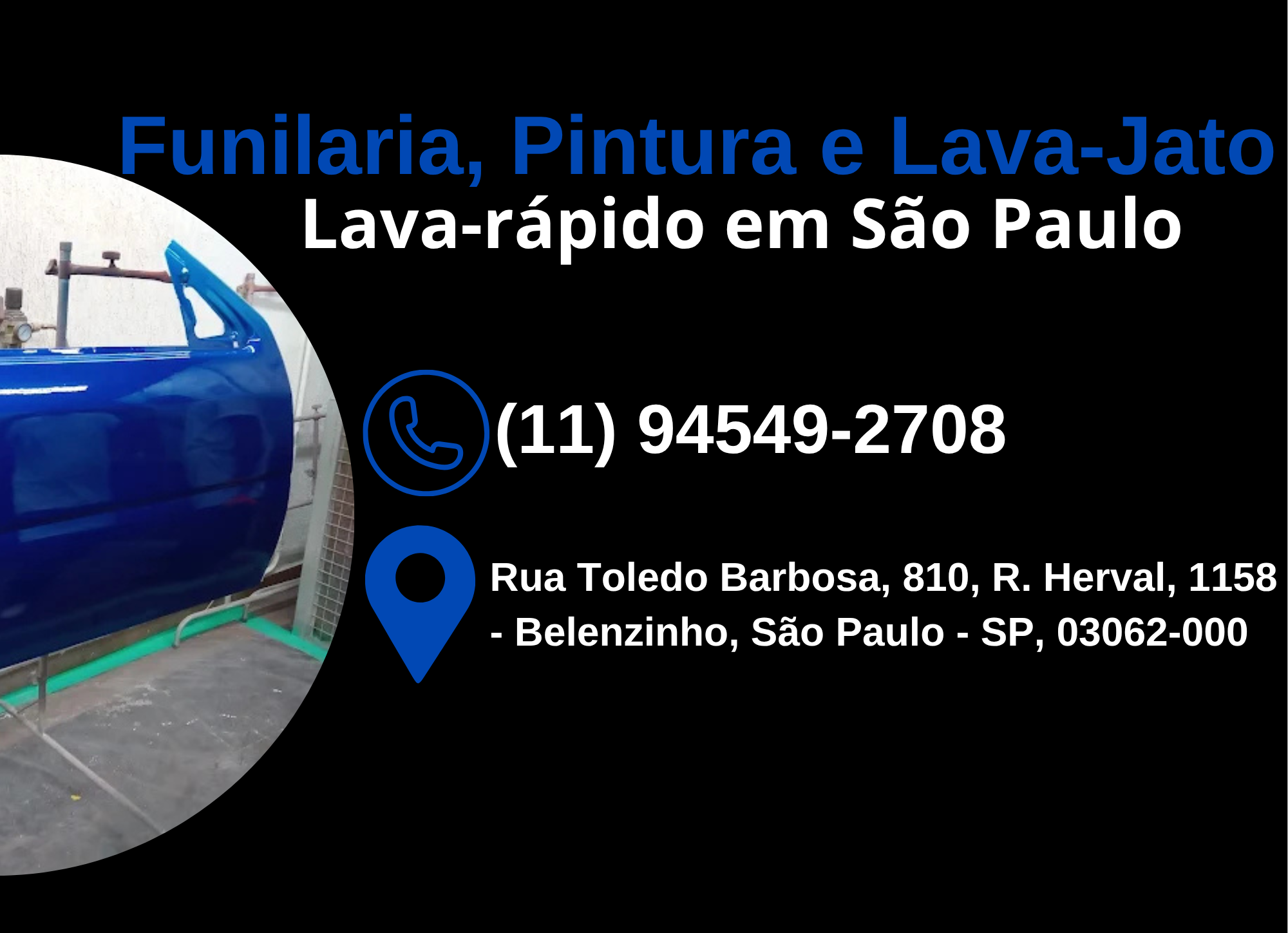 Funilaria, Pintura e Lava-Jato