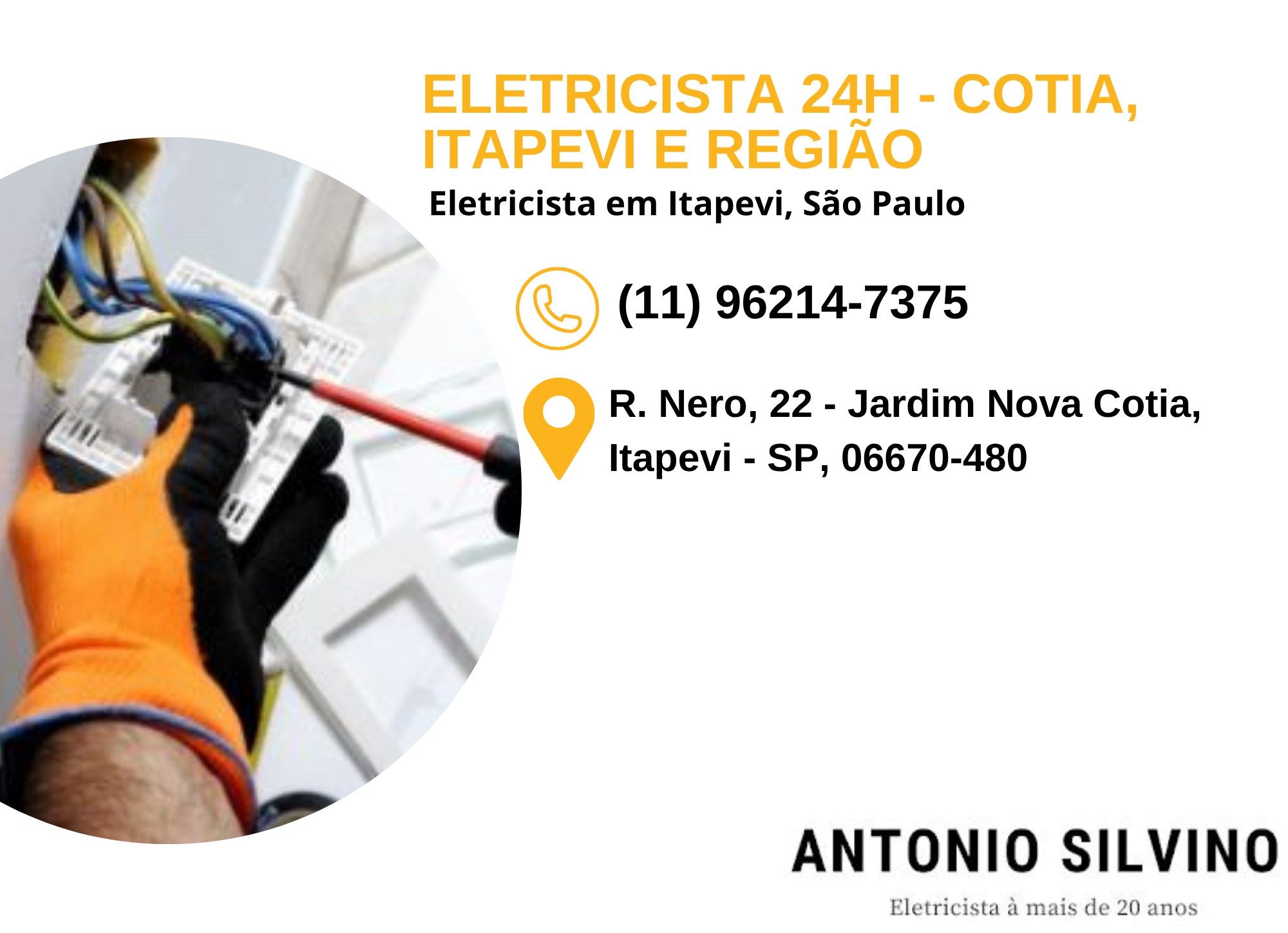 ELETRICISTA 24H – COTIA, ITAPEVI E REGIÃO