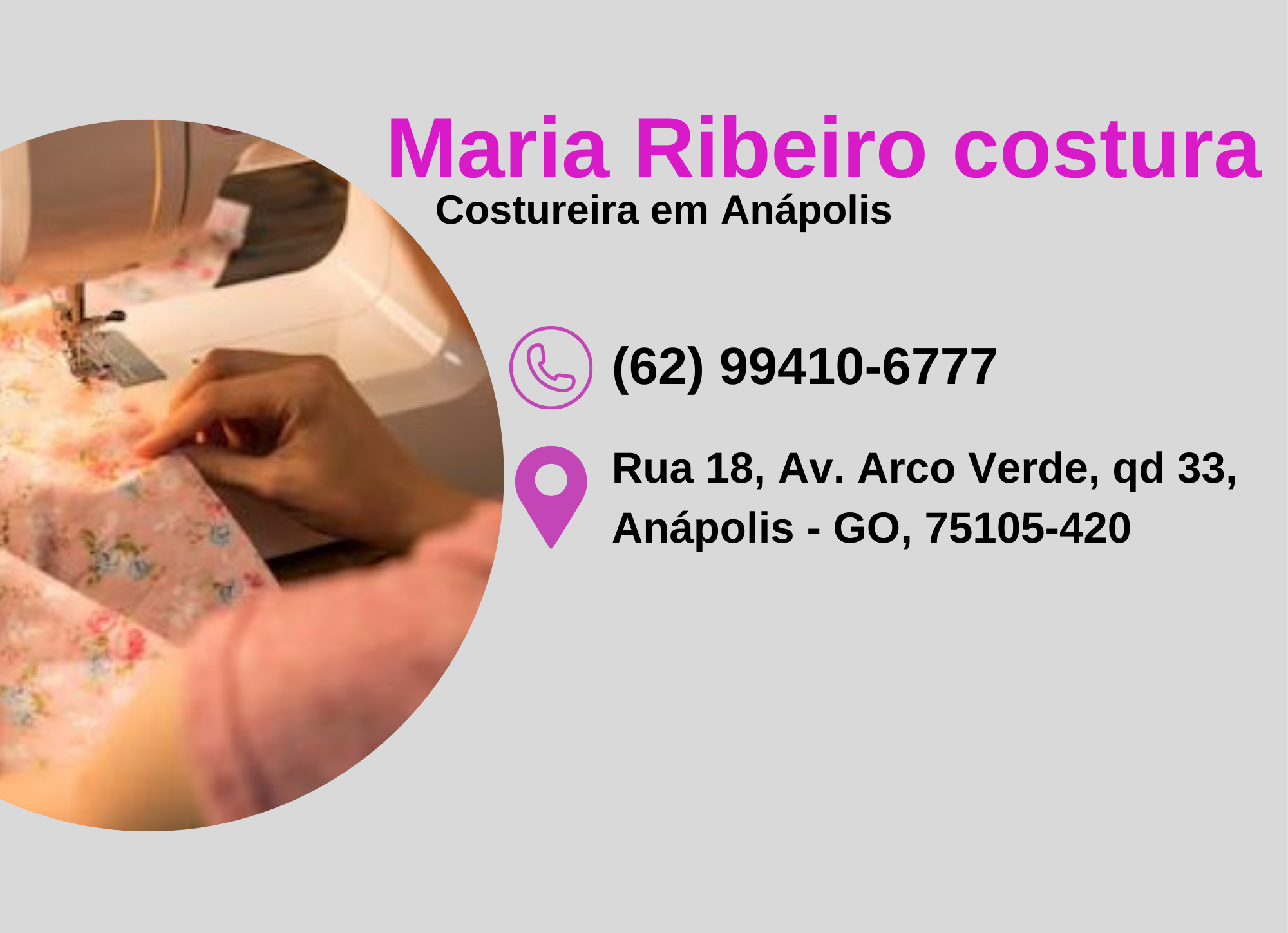 Maria Ribeiro costura
