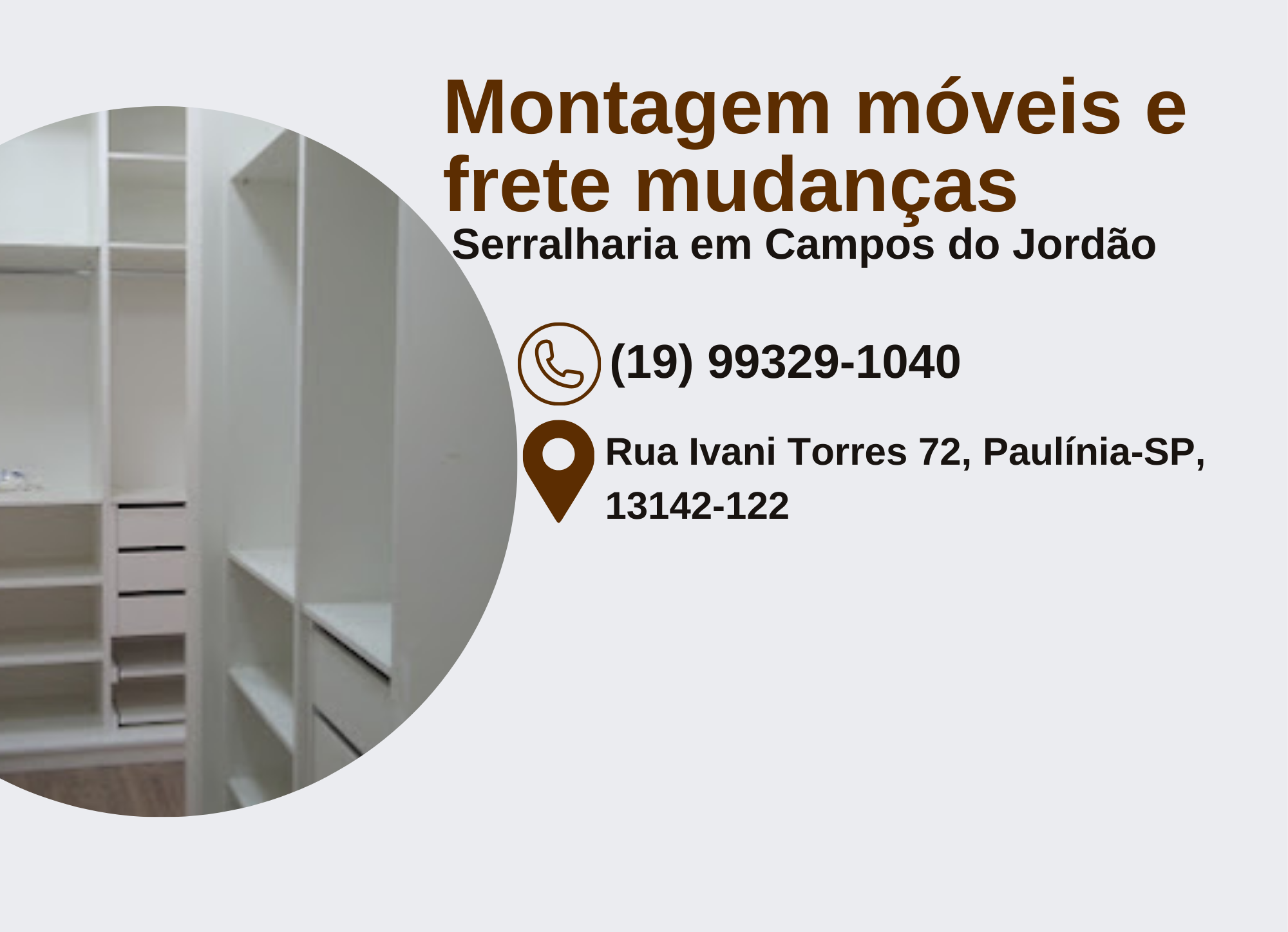 Montagem móveis e frete mudanças