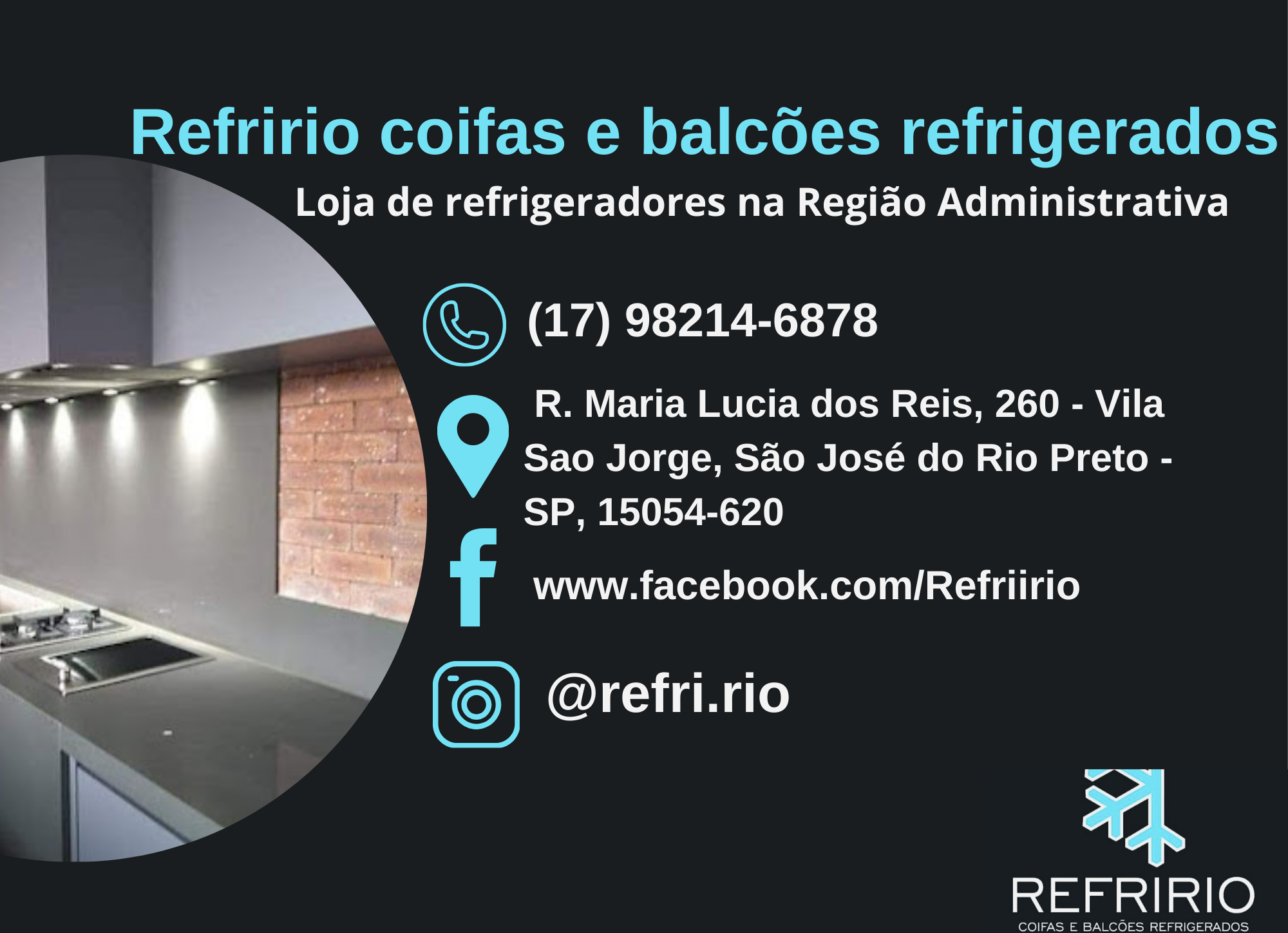 Refririo coifas e balcões refrigerados