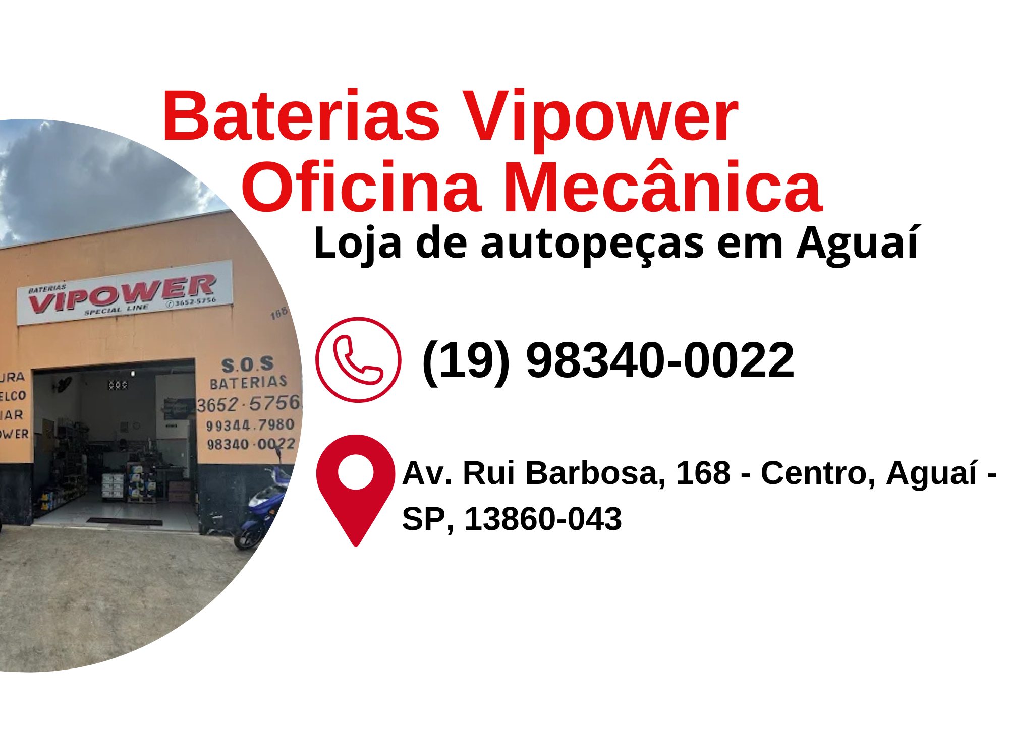 Baterias Vipower Oficina Mecânica