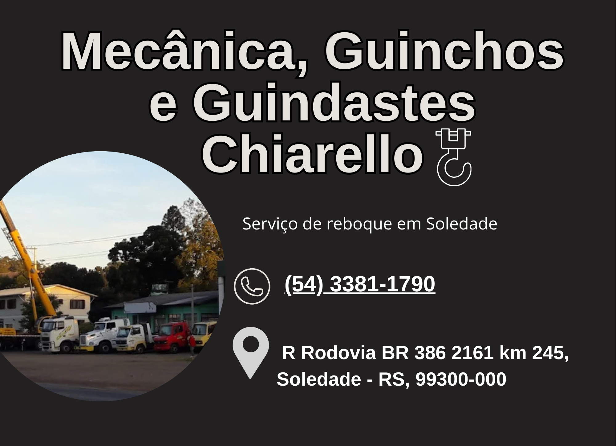 Mecânica, Guinchos e Guindastes Chiarello
