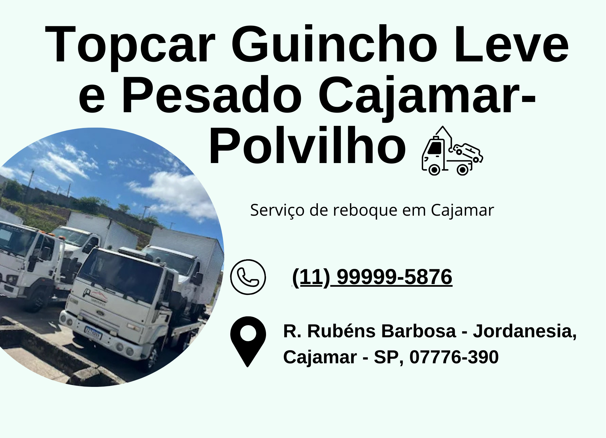 Topcar Guincho Leve e Pesado Cajamar-Polvilho