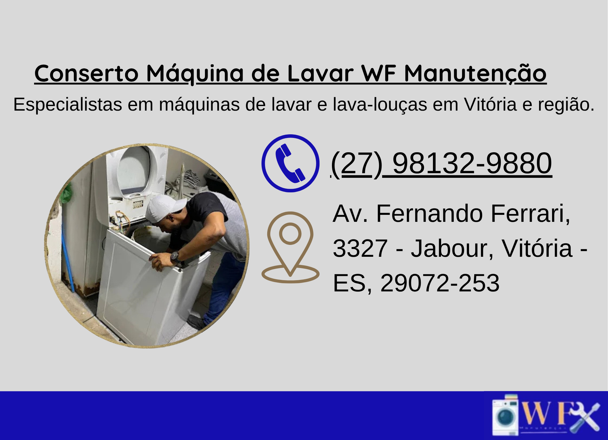 CONSERTO MAQUINA DE LAVAR WF MANUTENÇÃO