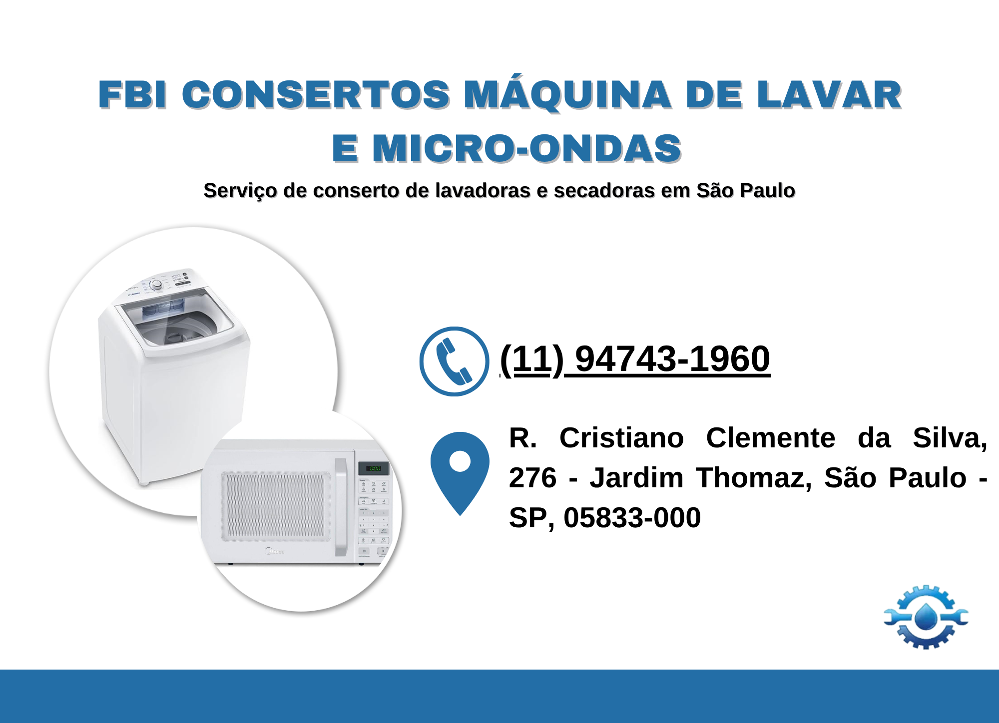 FBI CONSERTOS MÁQUINA DE LAVAR E MICRO-ONDAS