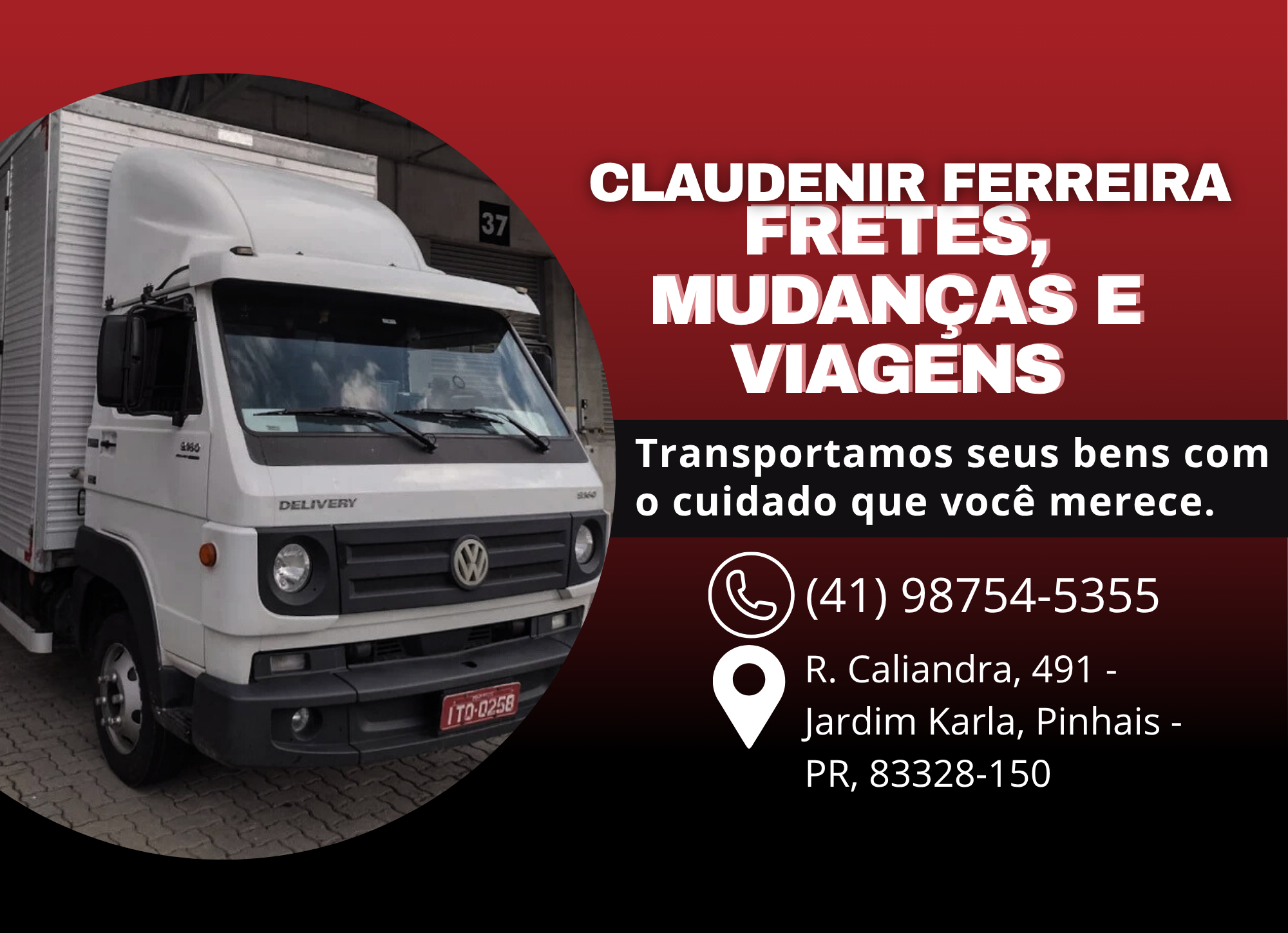 CLAUDENIR FERREIRA FRETES E MUDANÇAS E VIAGENS