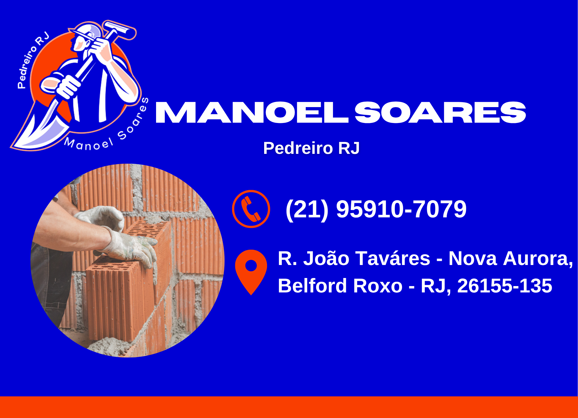 Pedreiro RJ Manoel Soares