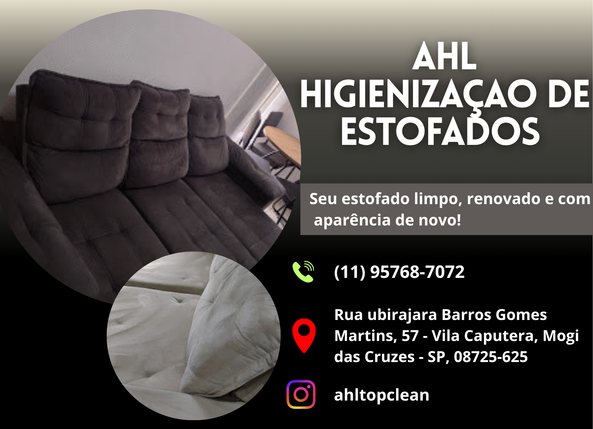 AHL HIGIENIZAÇAO DE ESTOFADOS