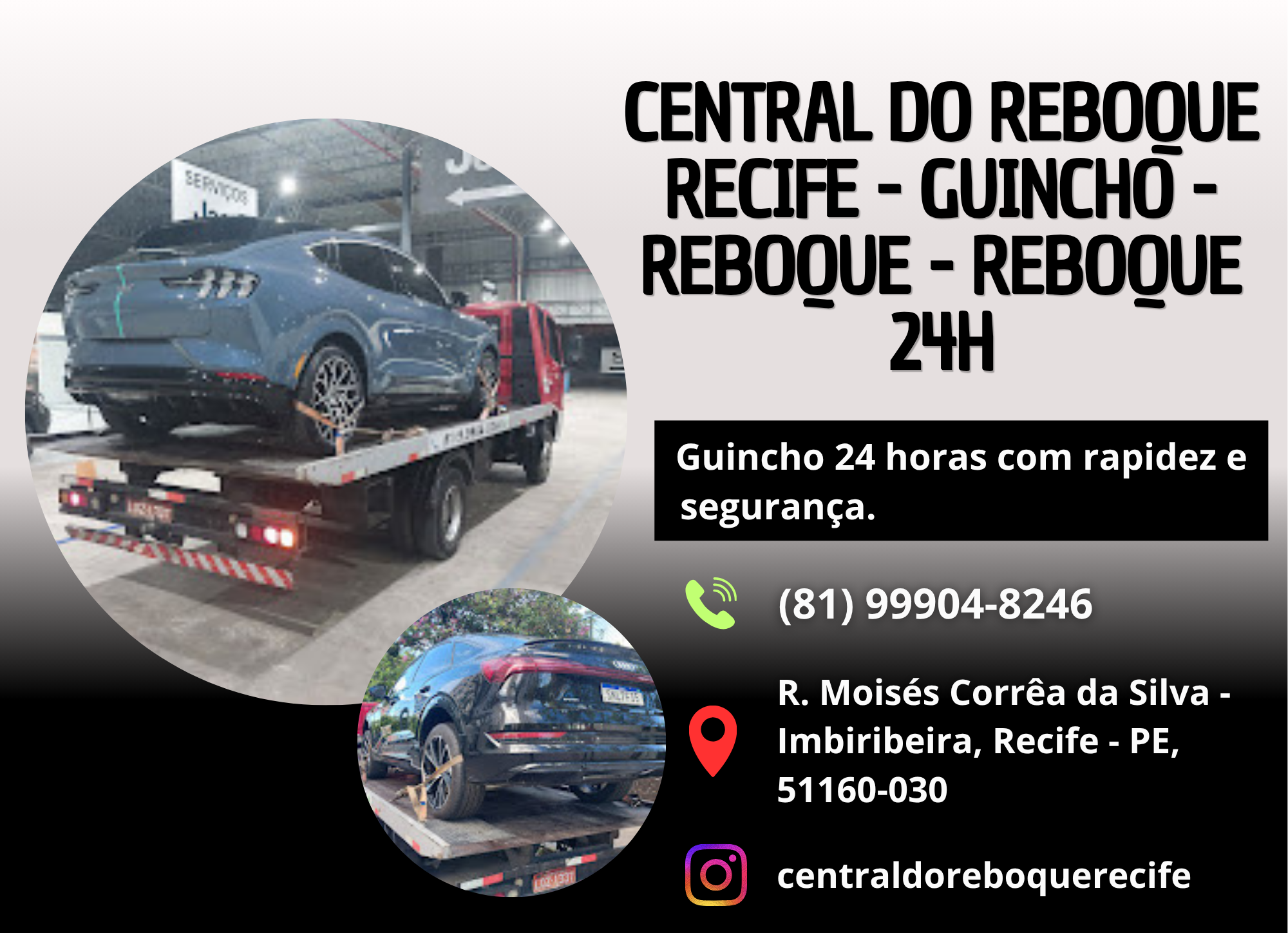 Central Do Reboque Recife – Guincho – Reboque – Reboque 24h