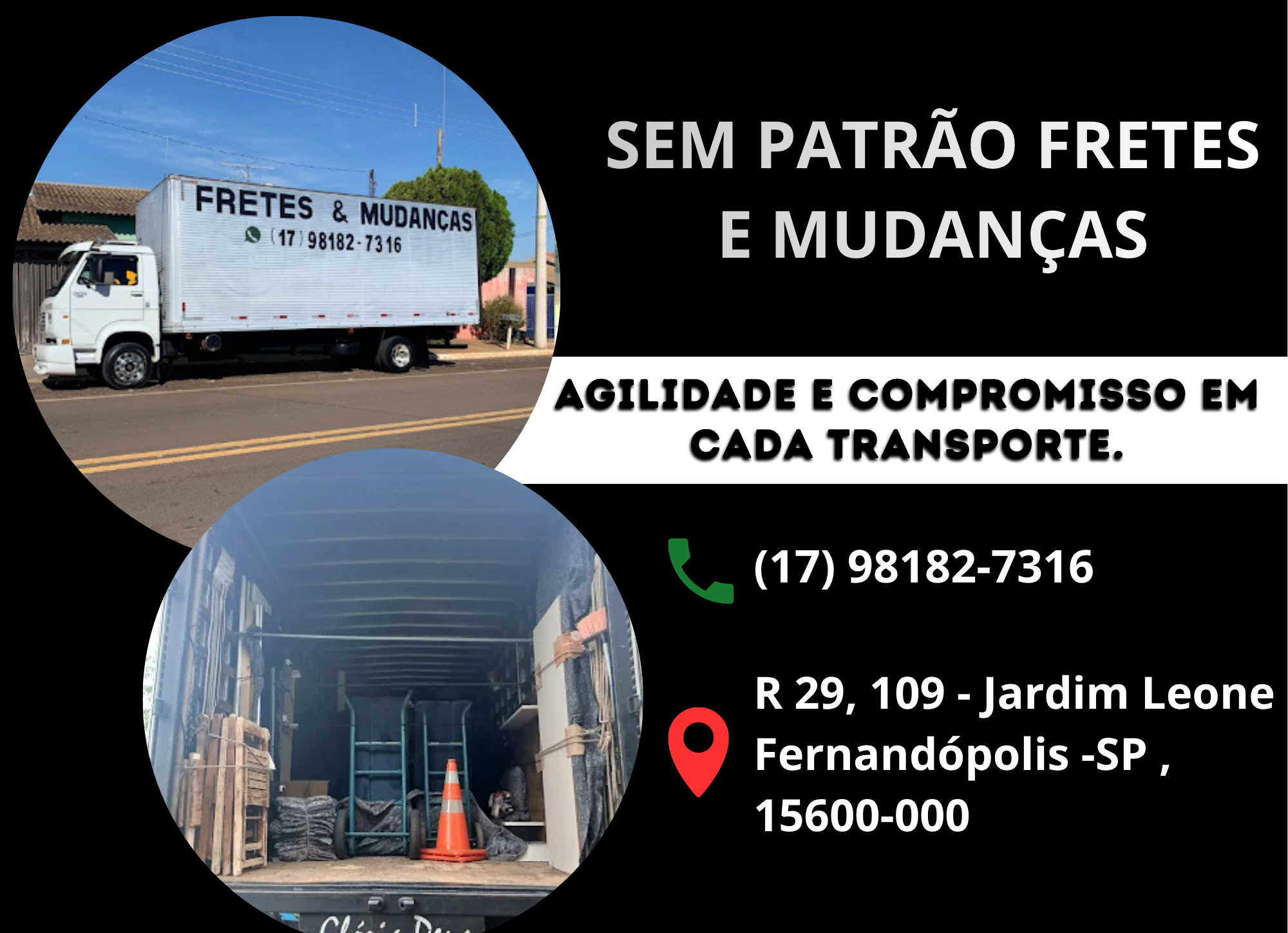 SEM PATRÃO FRETES E MUDANÇAS