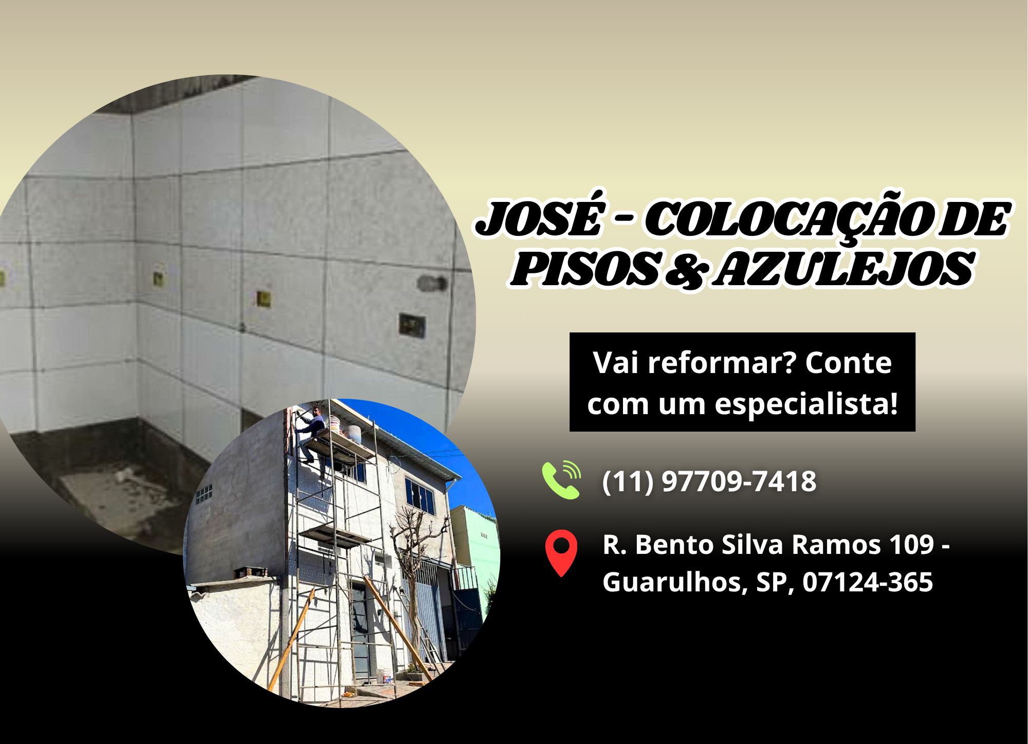 José – Colocação de Pisos & Azulejos