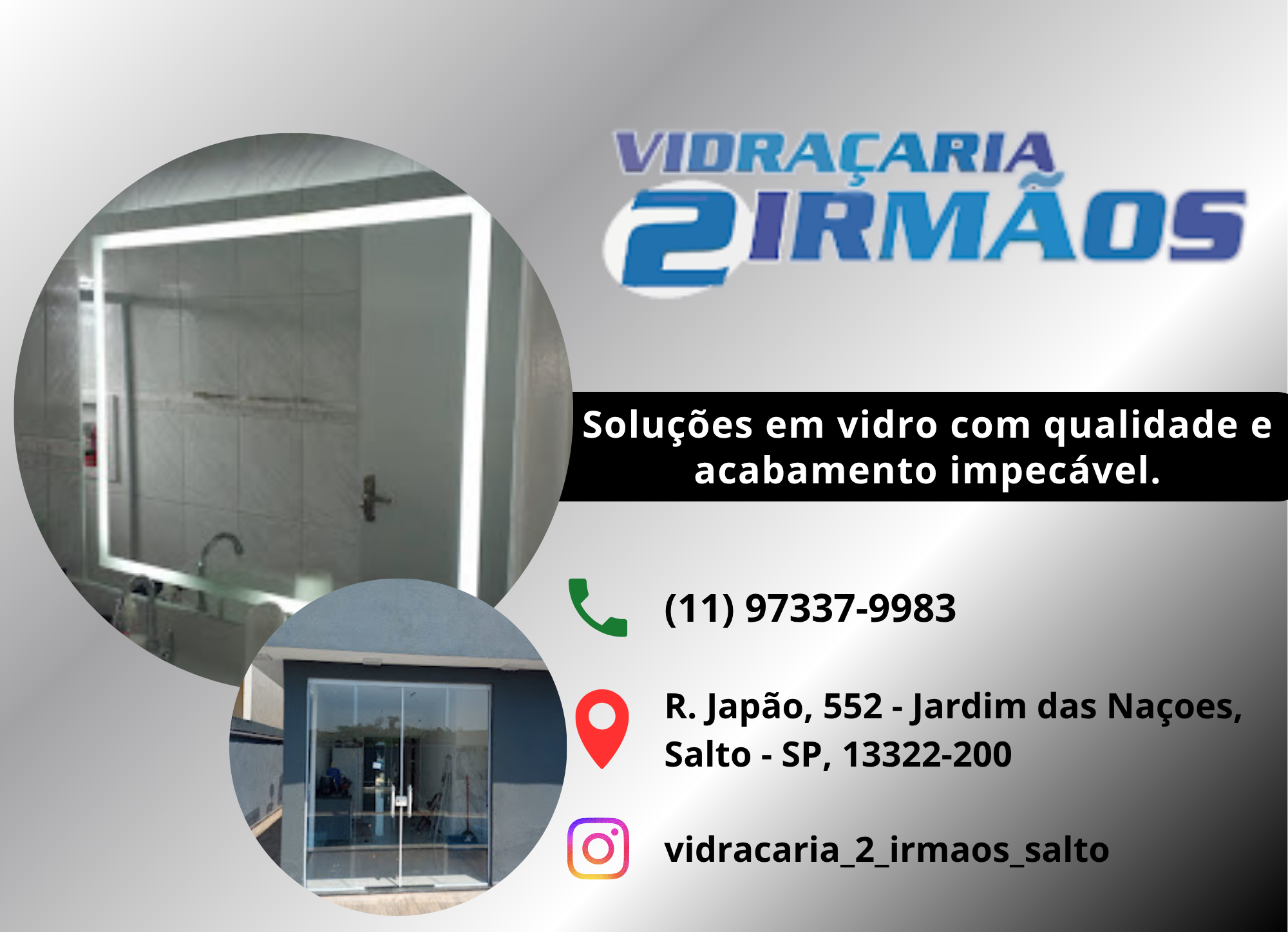 Vidraçaria 2 irmãos Salto